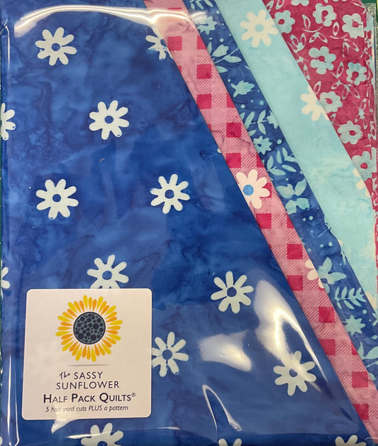 Sassy Sunflower Half Pack - Daisy Dots Batiks