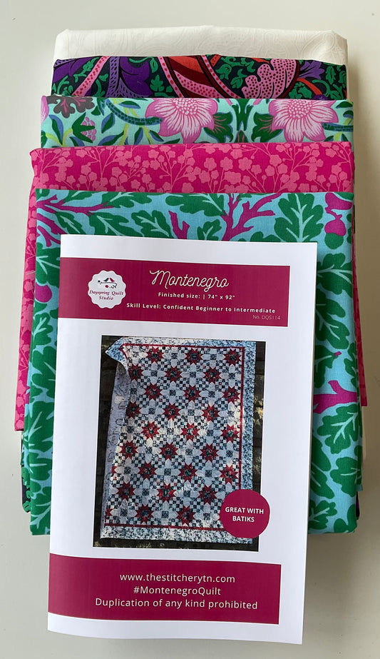 Montenegro Quilt Kit, Kaffe x Morris fabric