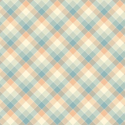 Dream Big Little One - Plaid, Blue, Pink, Yellow - PER 1/4 YARD