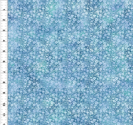 All TN/KY State Shop Hop 2026 - Blue Flowers - PER 1/4 YARD PRE-ORDER