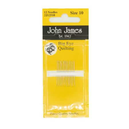 John James Big Eye Between / Quilting Needles Assorted Size 10