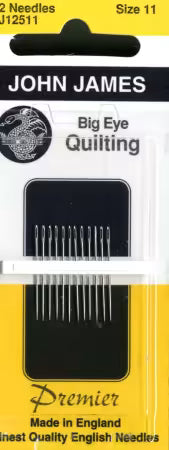 John James Big Eye Between / Quilting Needles Assorted Size 11