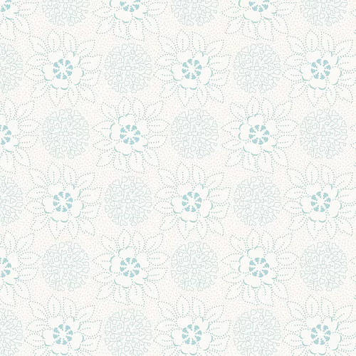Koi Pond - Ecru/Blue - PER 1/4 YARD