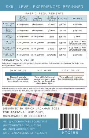 The Mini Plaid-ish Quilt Pattern