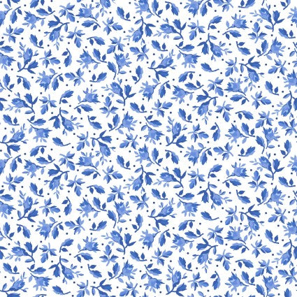 Blue Belle - Little One, White - PER 1/4 YARD