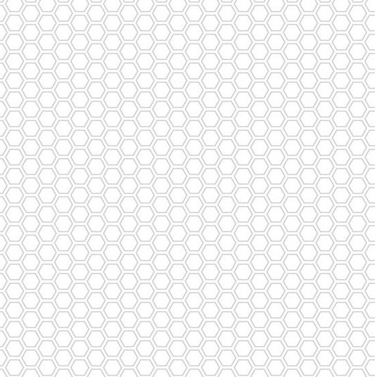 Kimberbell Basics - Honeycomb, Grey - PER 1/4 YARD