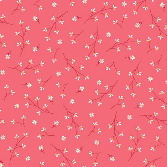 Kimberbell Basics - Pretty Petals, Pink - PER 1/4 YARD