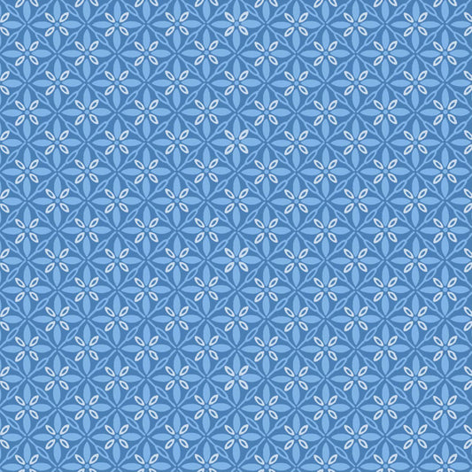 Kimberbell Basics - Tufted, Blue - PER 1/4 YARD