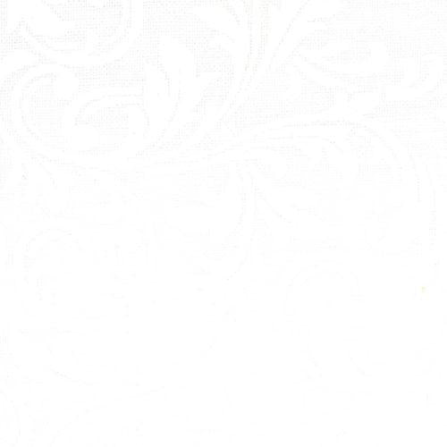 Muslin Mates - Feather Swirl, White - PER 1/4 YARD
