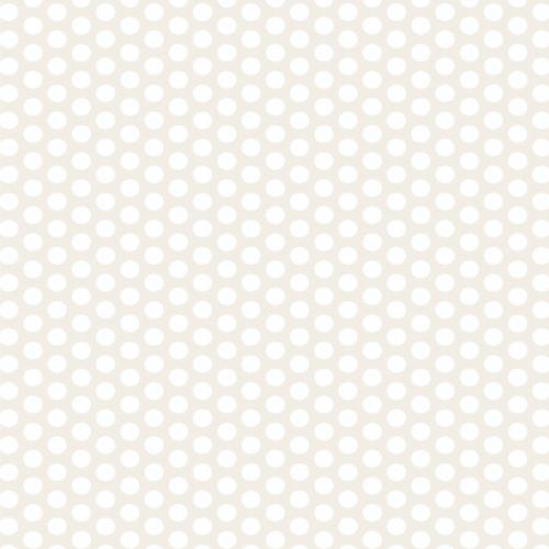 Muslin Mates - Polka Dots, White - PER 1/4 YARD