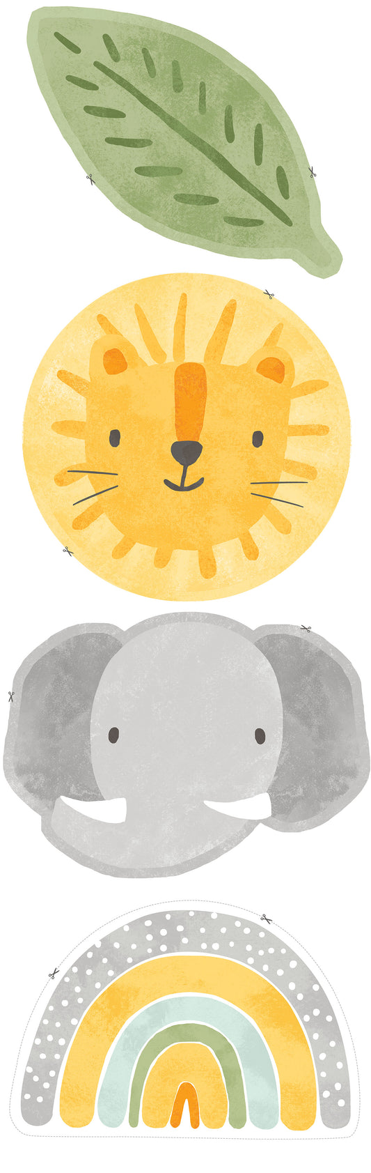 Sunny Safari - Minky Pillow Panel 19" x 60"