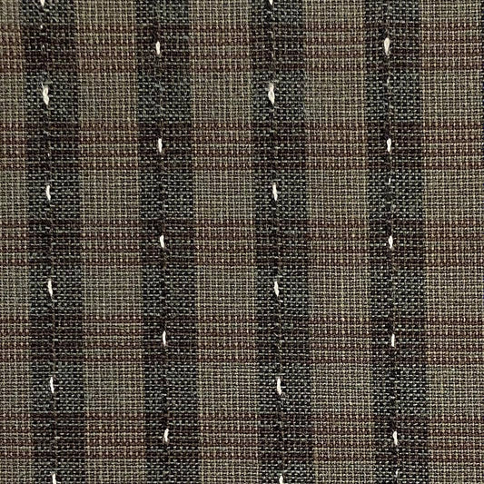 Nikko Indigo Granite - Green Brown Plaid 4965 - PER 1/4 YARD