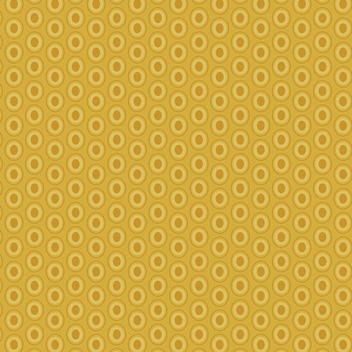 Oval Elements - Honey Amber - PER 1/4 YARD