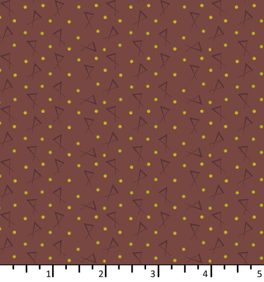 Of Old and New -  Compass Heather - PER 1/4 YARD