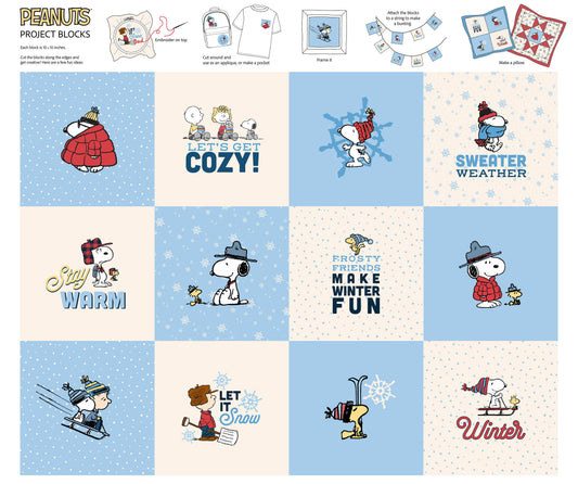 Frosty Friends - Peanuts Project Blocks Panel