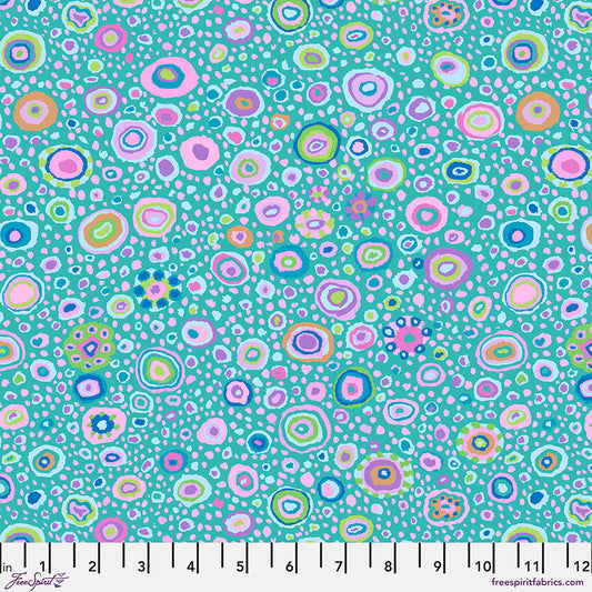 Kaffe Fassett Collective - Roman Glass, Turquoise - PER 1/4 YARD