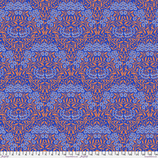 Kaffe x Morris - Michaelmas Daisy Cobalt - PER 1/4 YARD