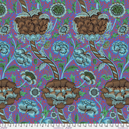 Kaffe x Morris - Wandle Cobalt - PER 1/4 YARD