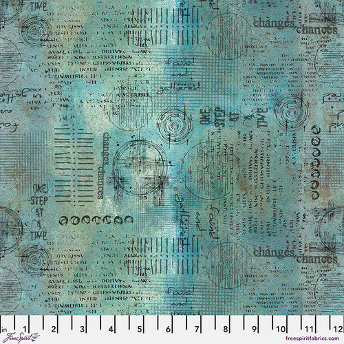 On Your Mark - Assemblage, Ocean - PER 1/4 YARD