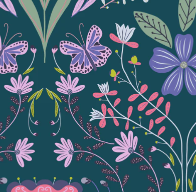 Spring Dance - Delicate Dance - PER 1/4 YARD