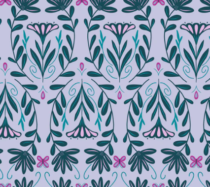 Spring Dance - Silhouette 2 - PER 1/4 YARD