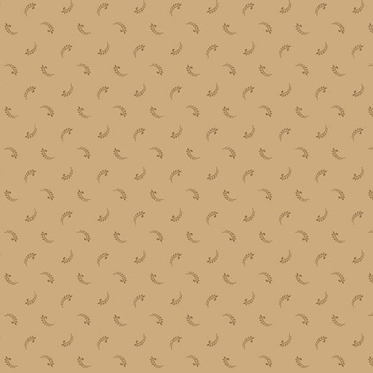 Old Village Greens - Plumes, Tan - PER 1/4 YARD