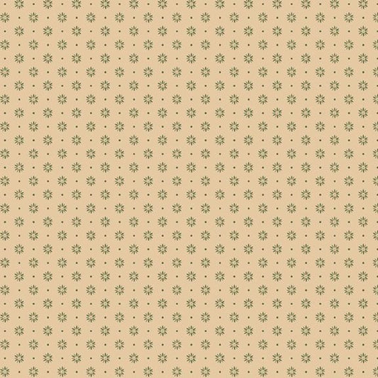 Old Village Greens - Dual Petals, Sage - PER 1/4 YARD
