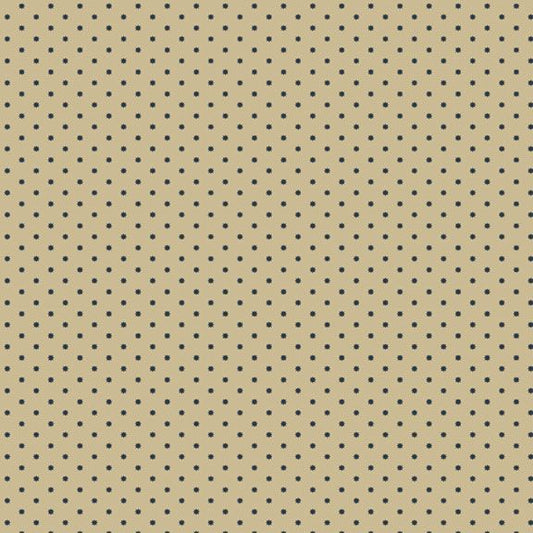 Old Village Greens - Radiant, Navy - PER 1/4 YARD