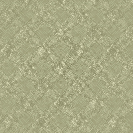 Front Porch - Plank Floor, Sage - PER 1/4 YARD