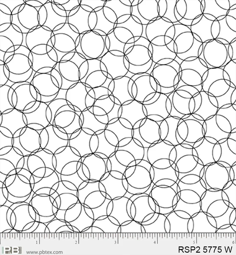 Salt & Pepper II - Links, White - PER 1/4 YARD