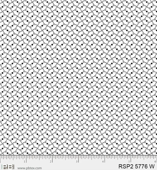 Salt & Pepper II - Fishnet, White - PER 1/4 YARD