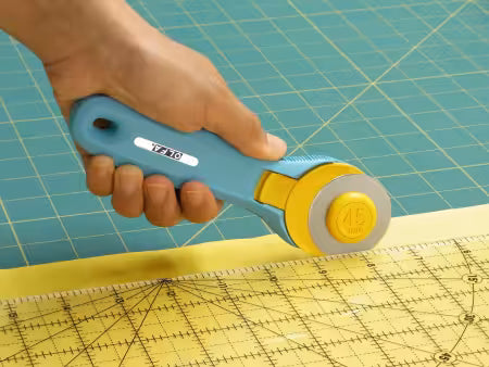 Olfa 45mm Splash Handle Rotary Cutter, Aqua