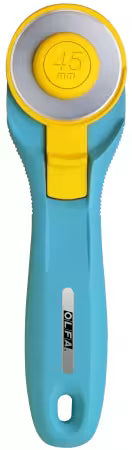 Olfa 45mm Splash Handle Rotary Cutter, Aqua