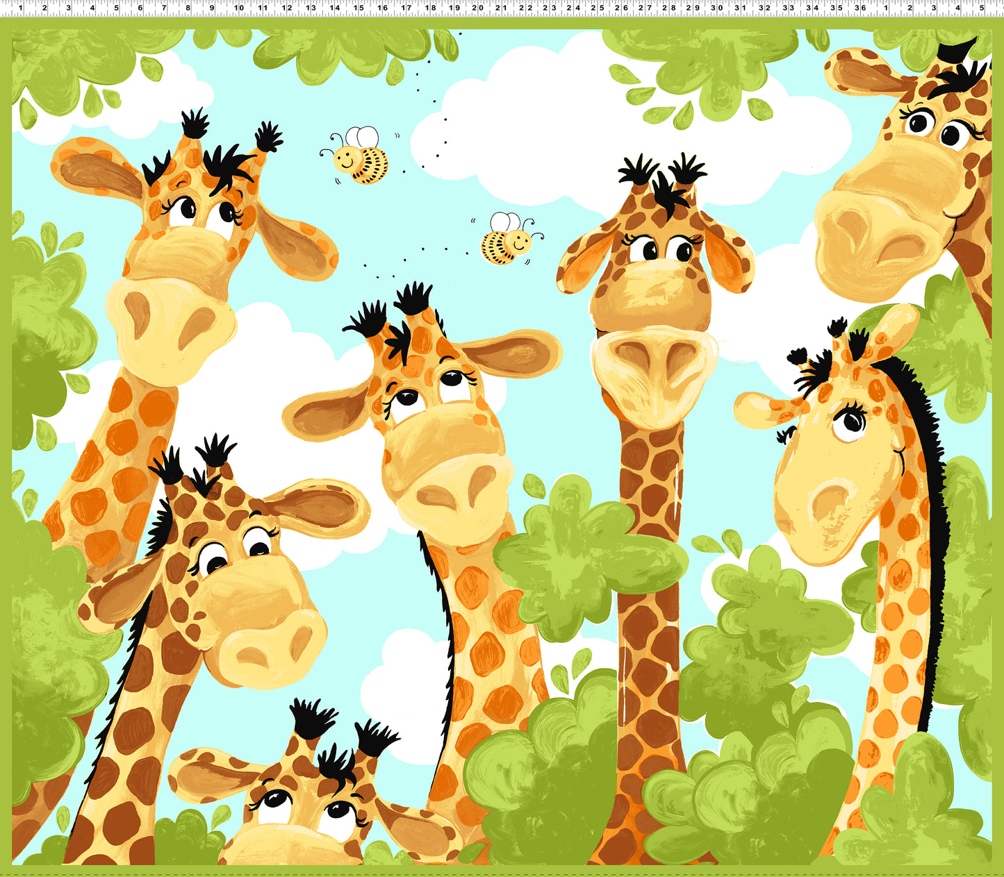 Zoe the Giraffe 36" Play Mat Panel