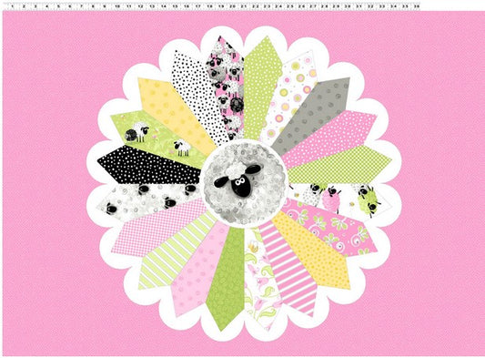 Lal the Lamb 30" Dresden Point Panel