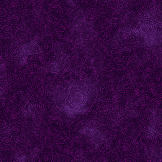 108" Solstice Flannel Serene Swirls - Purple BY THE QUARTER YARD