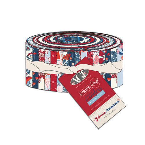 Bloomin' Americana - 2.5" Strips (40 pcs)