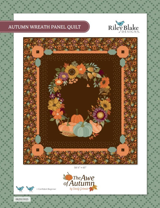 Autumn Wreath Panel Quilt Kit (Riley Blake Awe of Autumn)