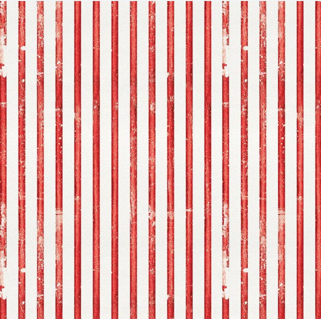 Sew America, Faded Stripes Red - PER 1/4 YARD