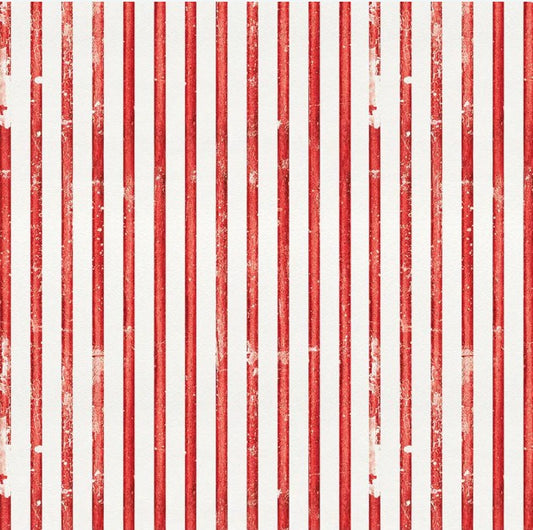 Sew America, Faded Stripes Red - PER 1/4 YARD