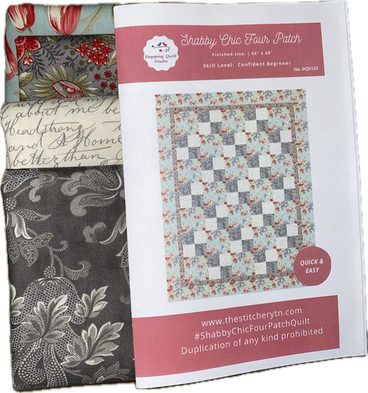 Shabby Chic Four Patch Quilt Kit