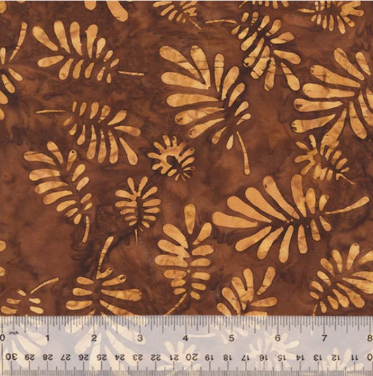Splendor, Palms, Penny Batik Cotton  - PER 1/4 YARD