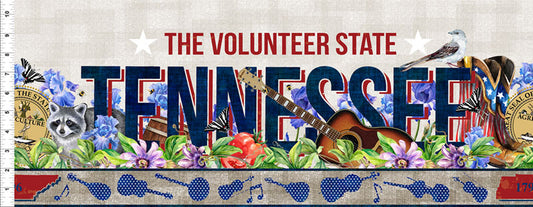 All TN/KY State Shop Hop - TN Border - PER 1/4 YARD