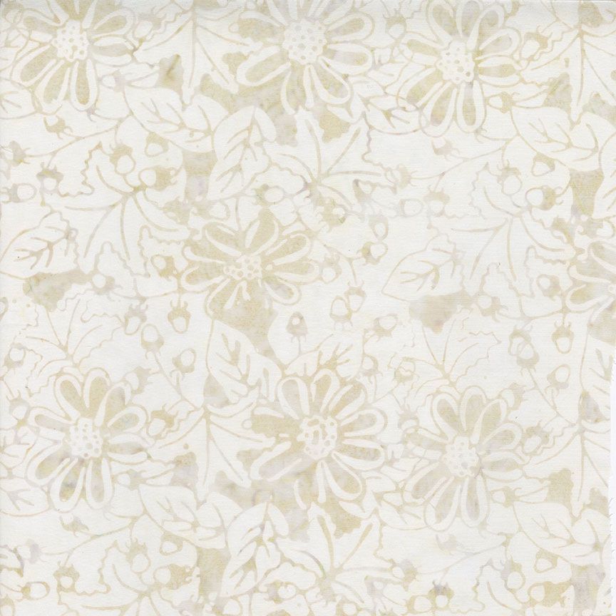 Tonga Linen - Water Painted Floral, Mist- PER 1/4 YARD
