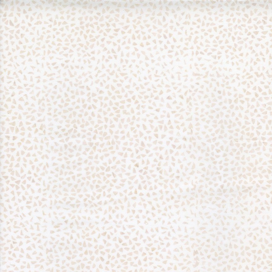 Tonga Linen - Small Triangle Dots, Pearl - PER 1/4 YARD