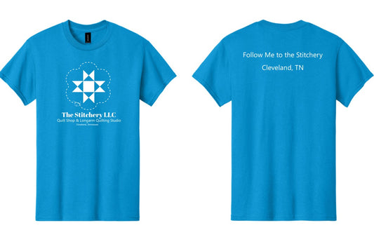 The Stitchery Logo T-Shirt - Blue