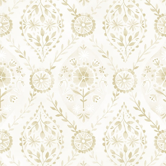 Bountiful and Blue - Natural V5237-20 - PER 1/4 YARD