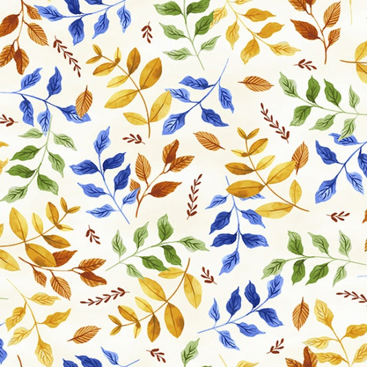 Bountiful and Blue - Blossom V5238-448 - PER 1/4 YARD