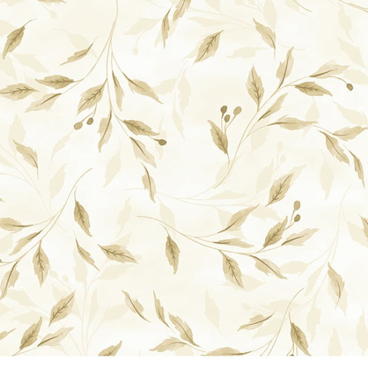 Bountiful and Blue - Natural V5239-20 - PER 1/4 YARD
