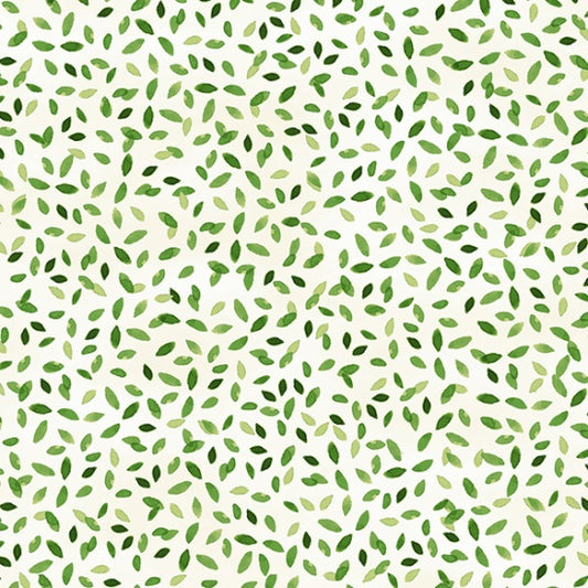 Bountiful and Blue - Leaf V5242-178 - PER 1/4 YARD